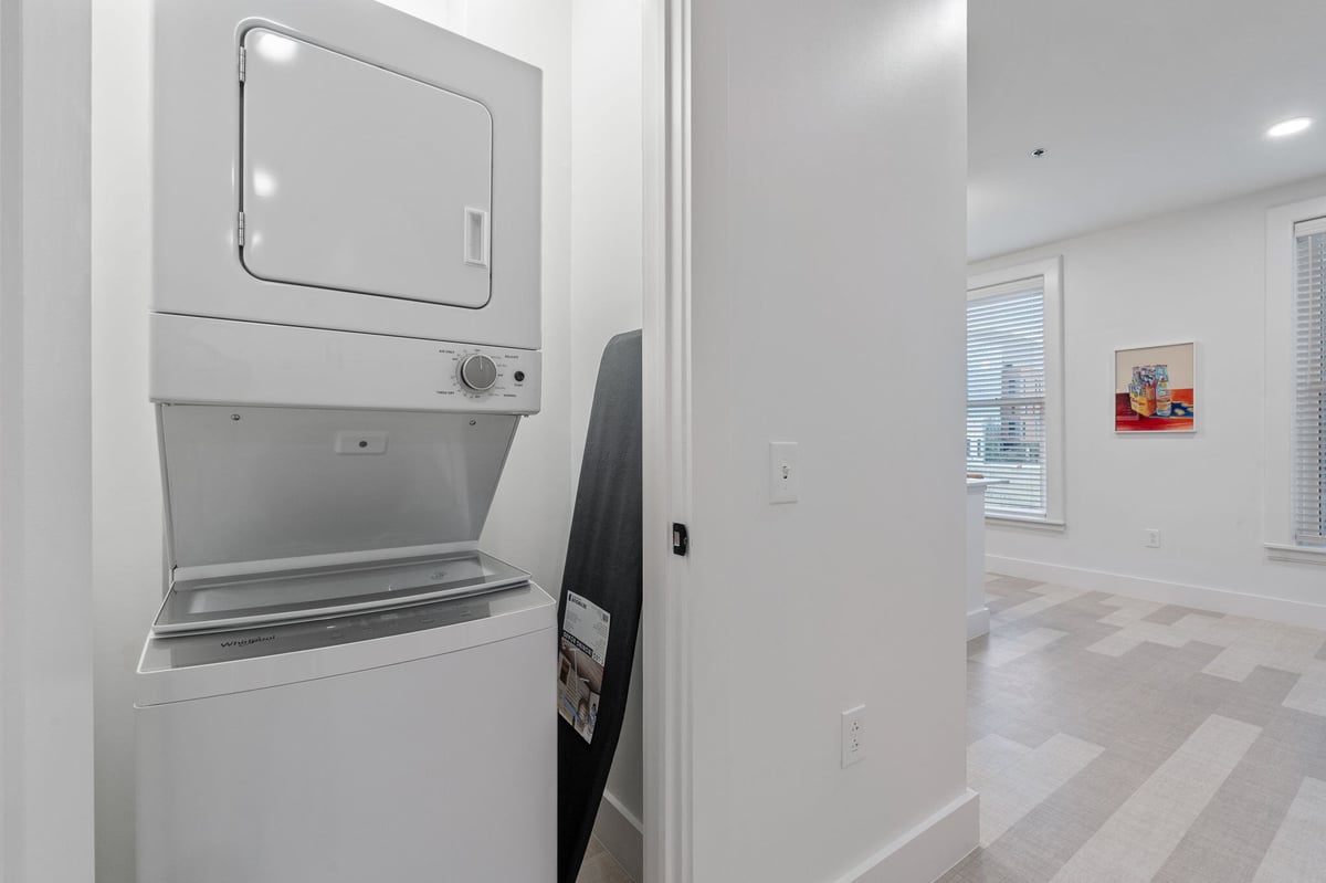 In-unit washer and dryer