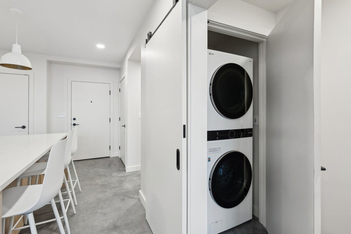 In-unit laundry.