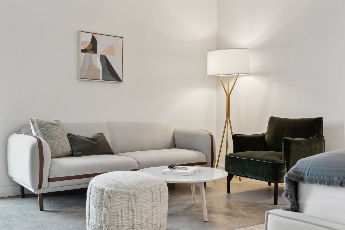Stylish modern furniture.